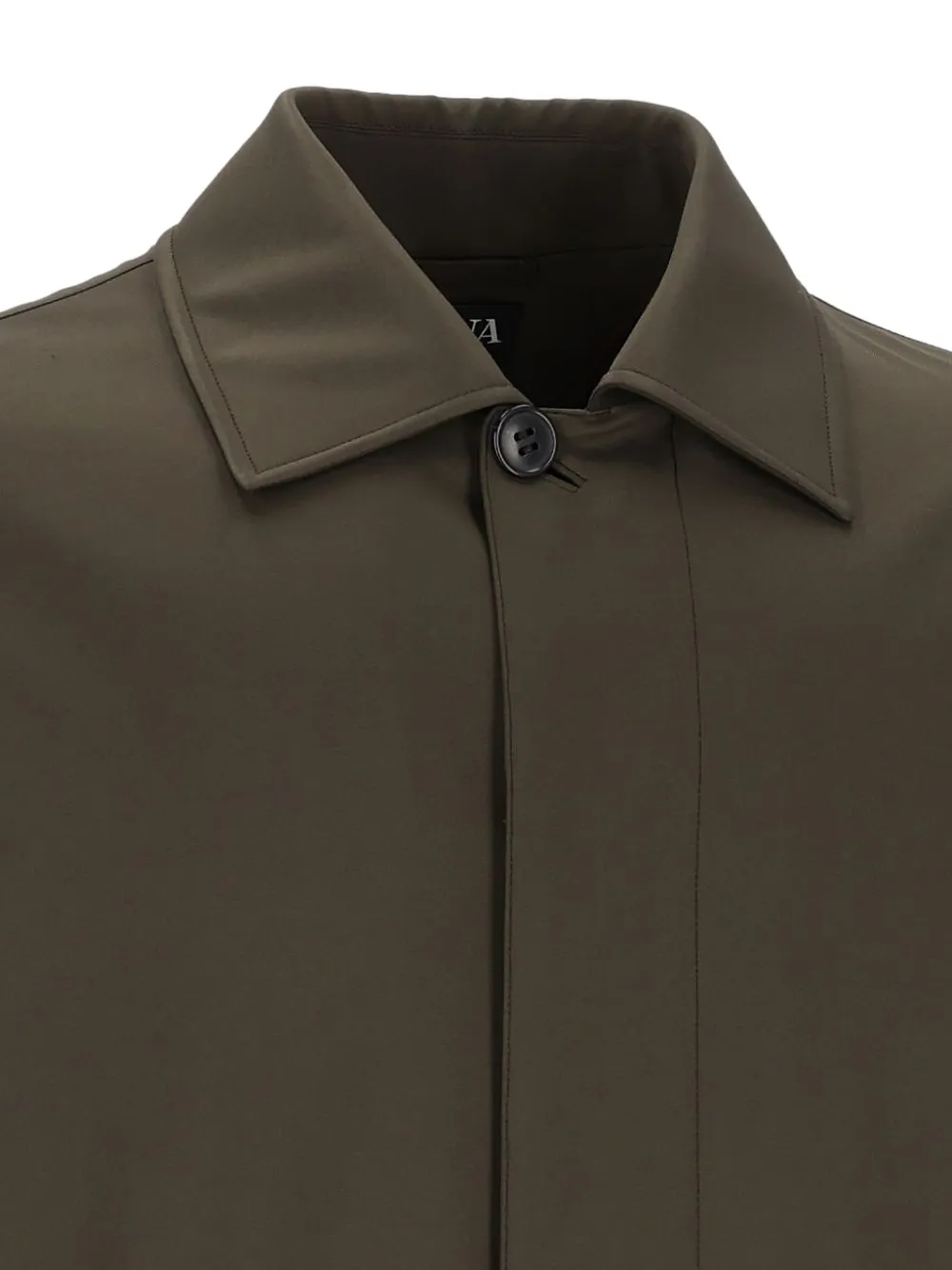 Zegna Motorin concealed-fastening coat Groen