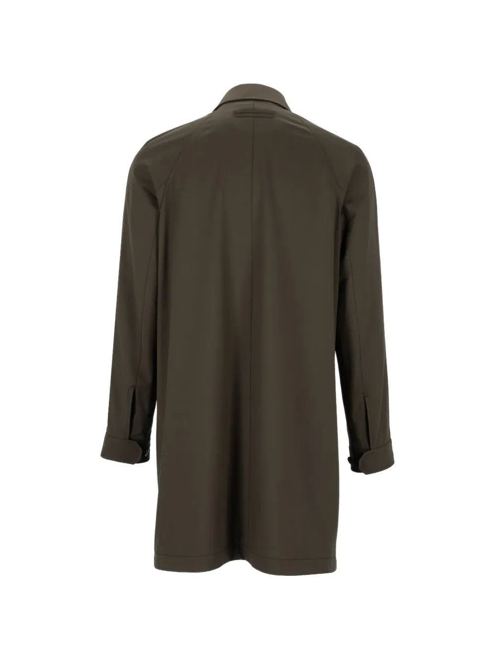 Zegna Motorin concealed-fastening coat Groen
