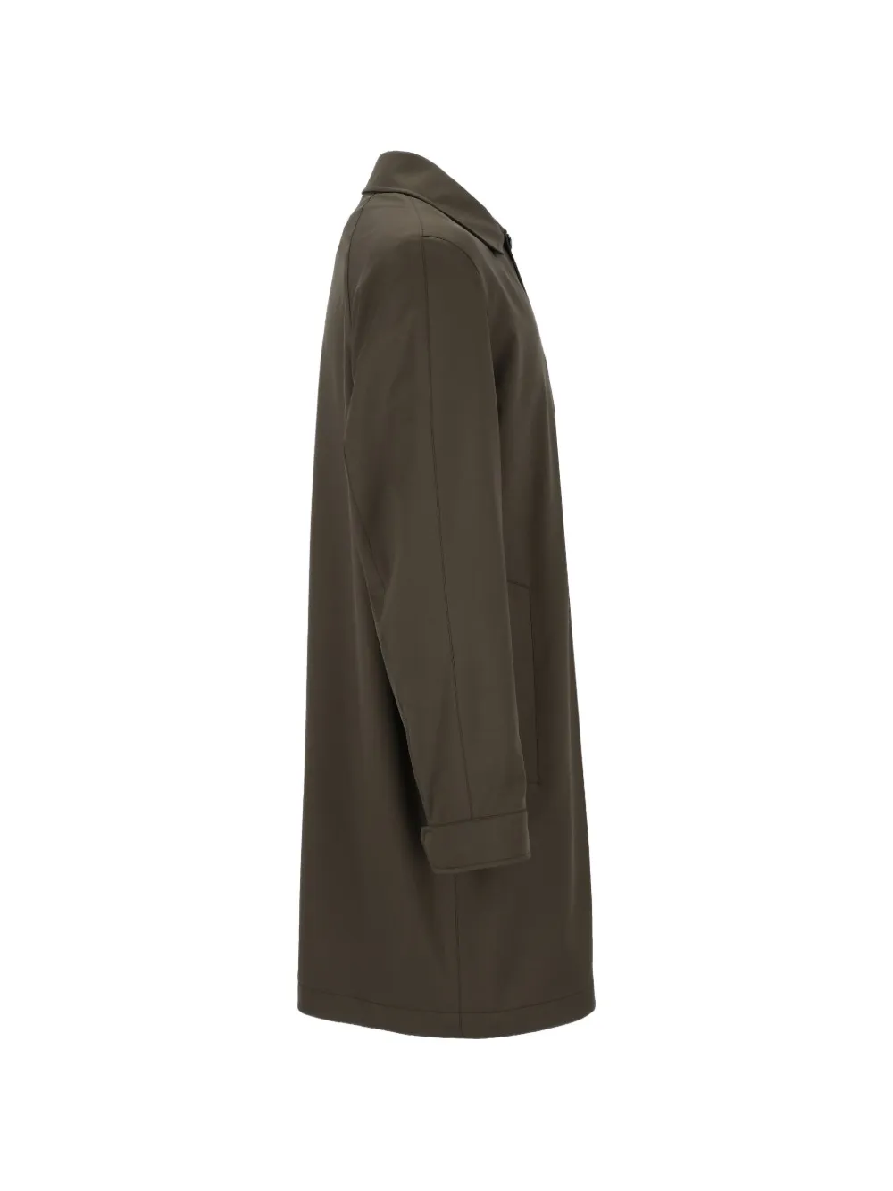 Zegna Motorin concealed-fastening coat Groen