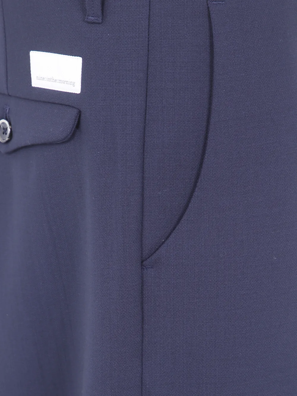 Nine In The Morning Straight wollen broek Blauw