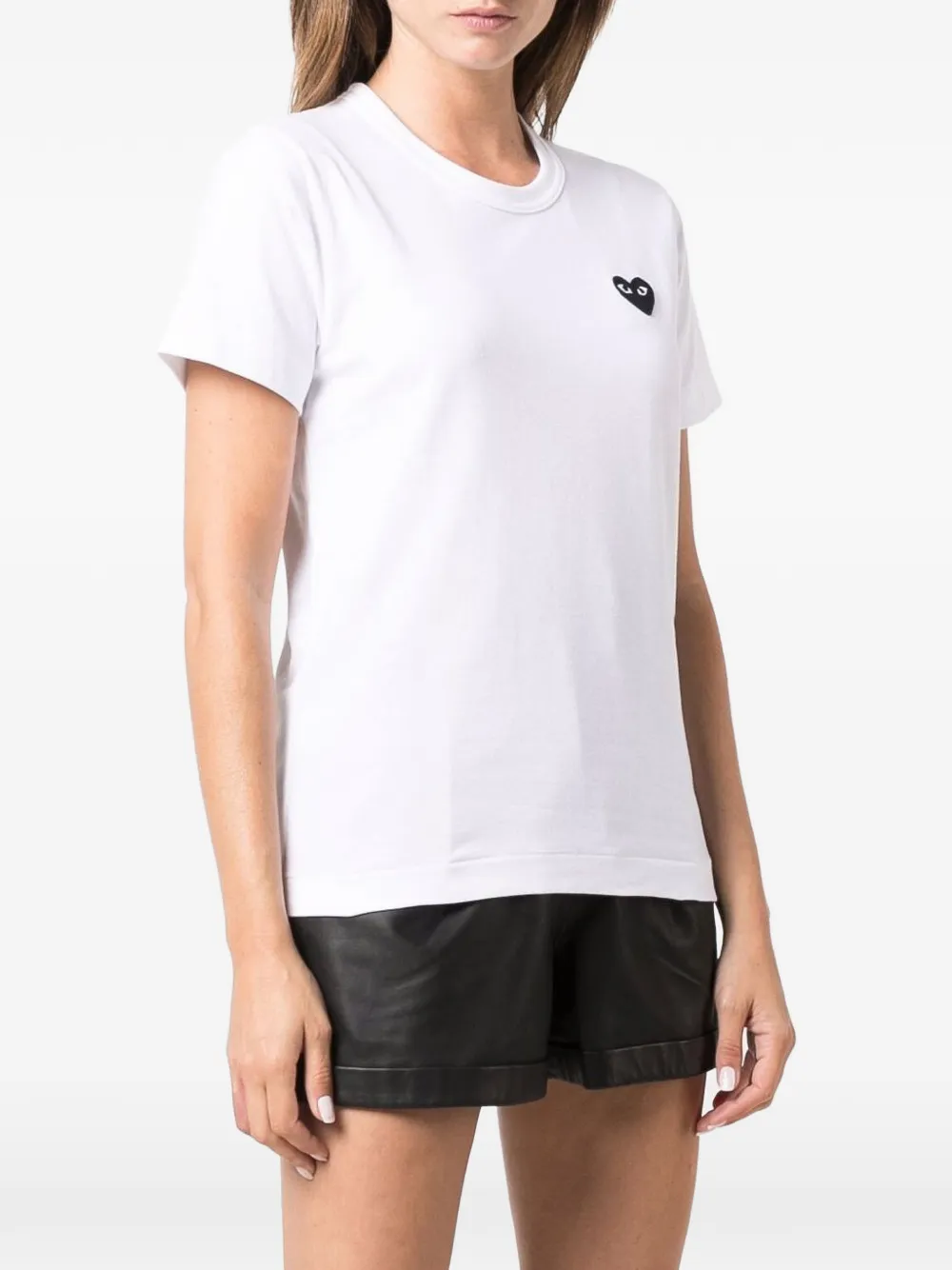 Comme Des Garçons T-shirt met patch Wit
