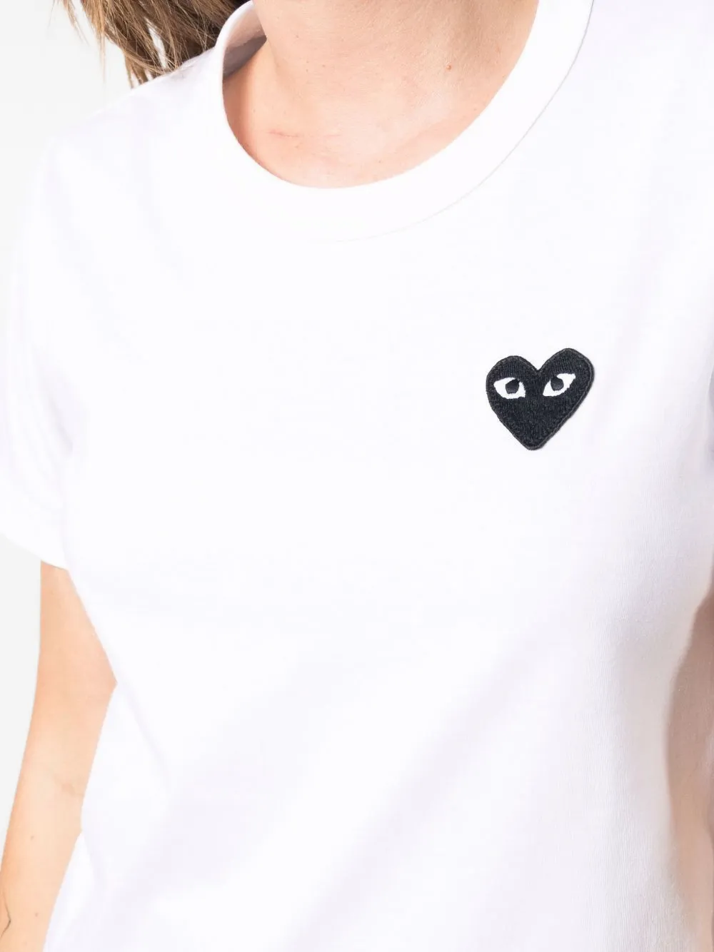 Comme Des Garçons T-shirt met patch Wit