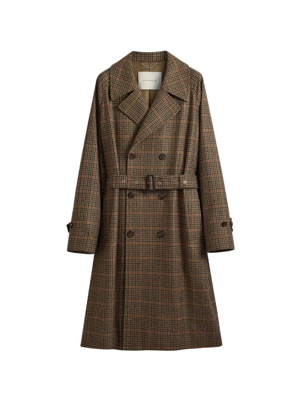 Mackintosh Alston double-breasted check coat - Marrone