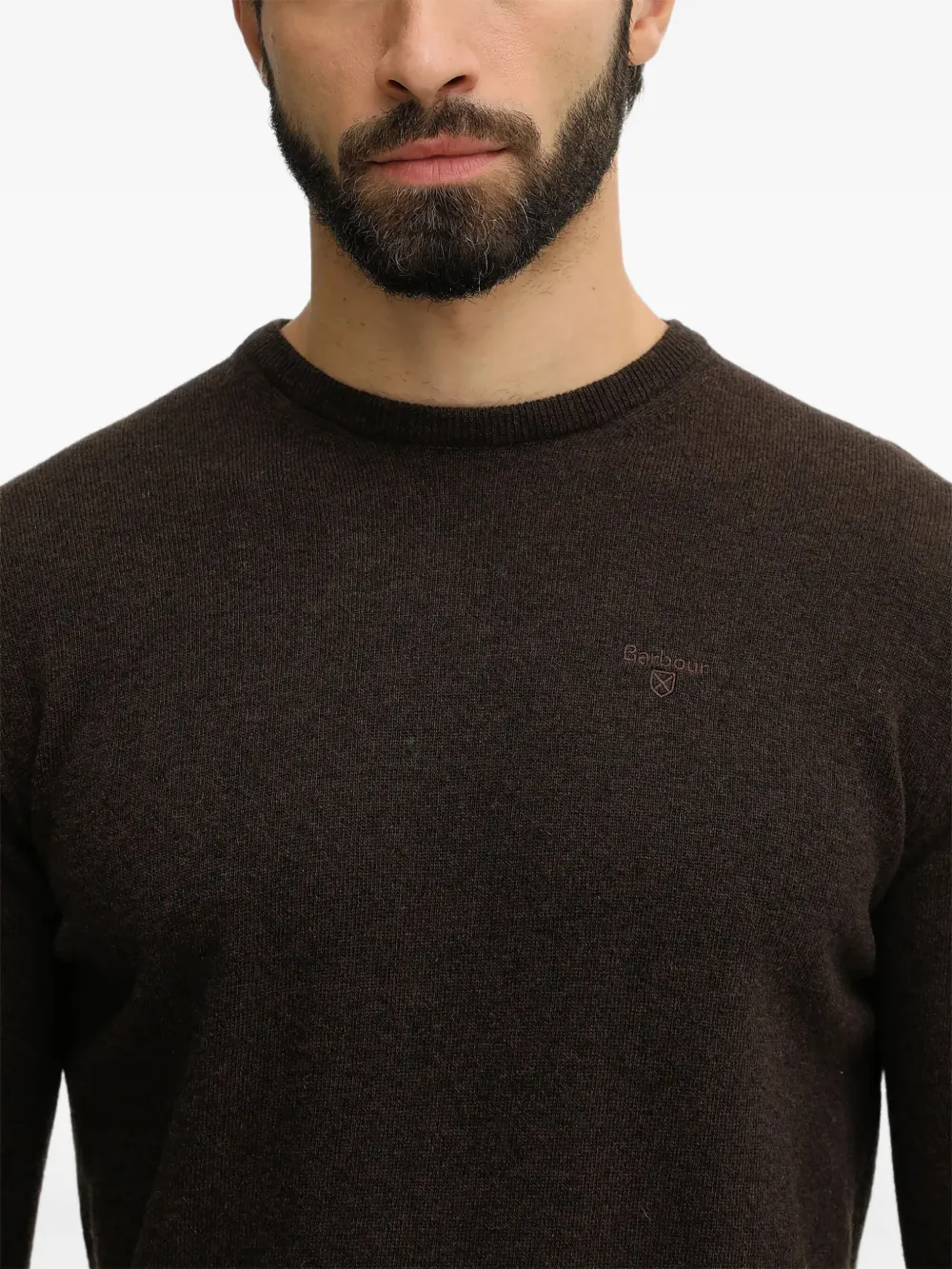 Barbour Essential crew-neck sweater Bruin