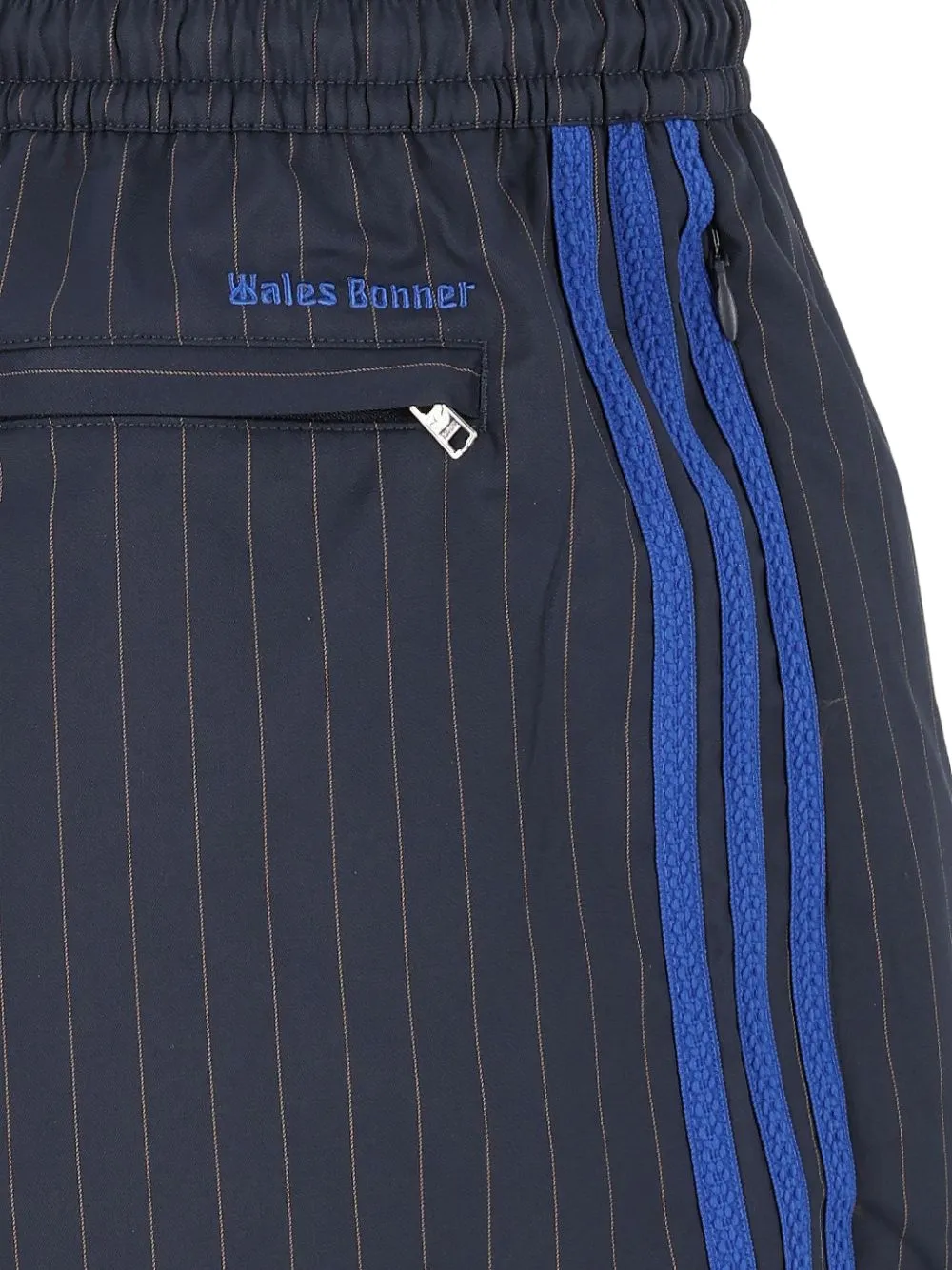 adidas x Wales Bonner pinstripe shorts Blauw