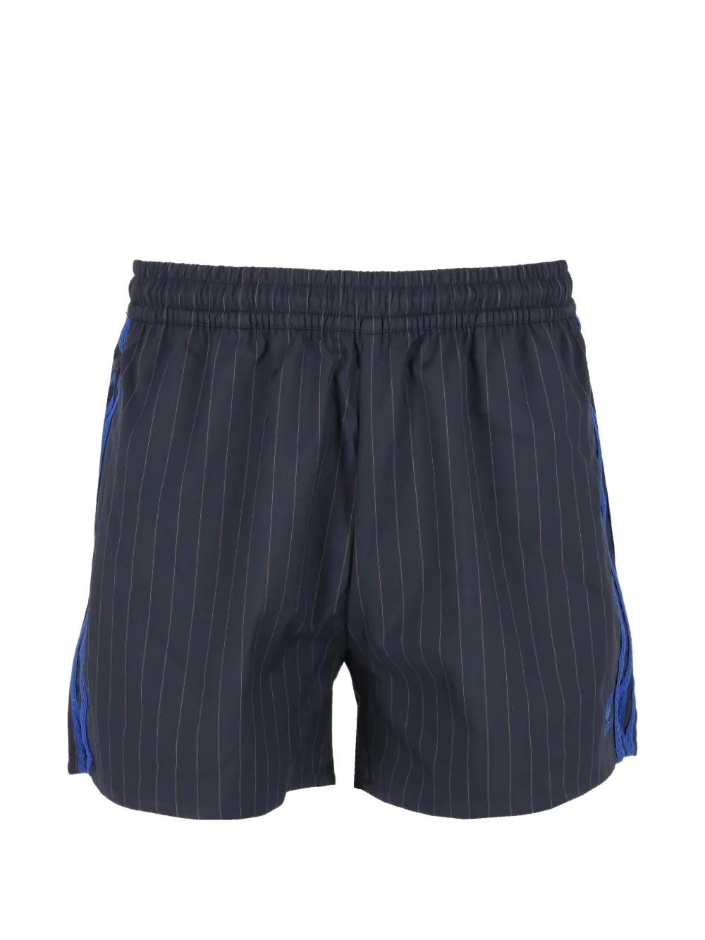 Adidas x Wales Bonner pinstripe shorts Blauw