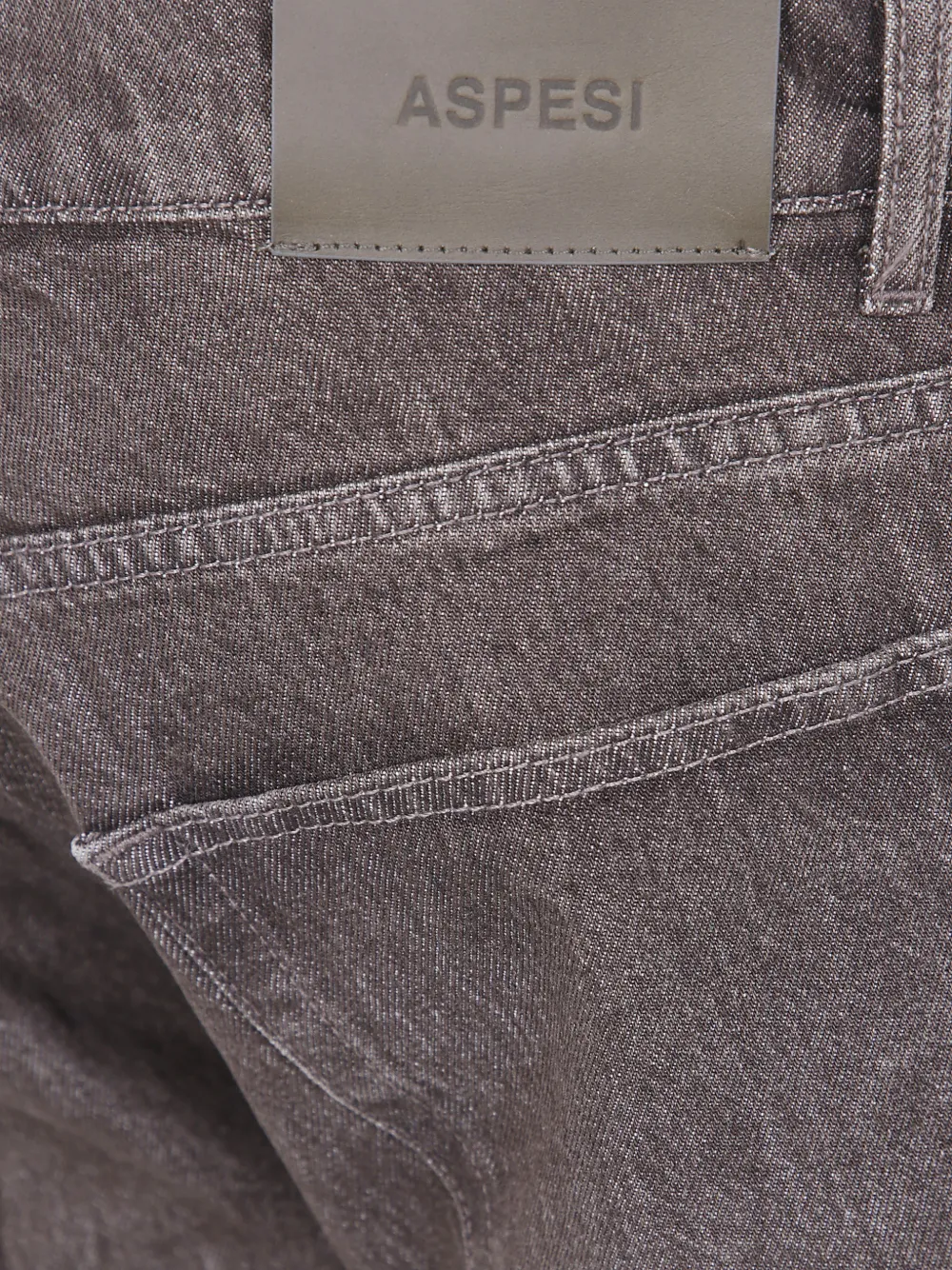ASPESI Slim-fit katoenen jeans Bruin