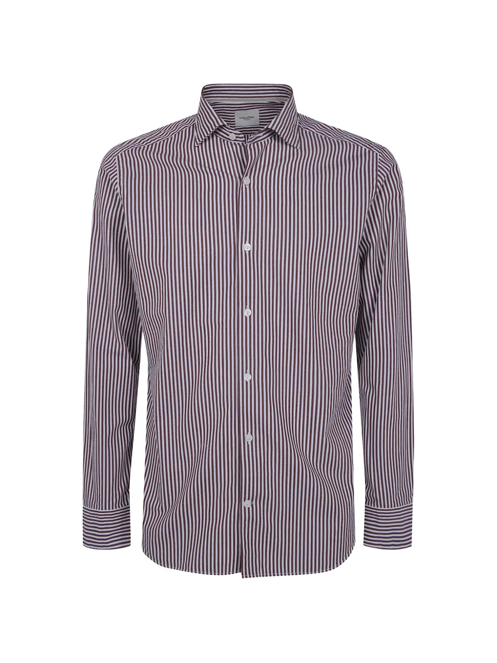 Tintoria Mattei striped cotton shirt - Rosso