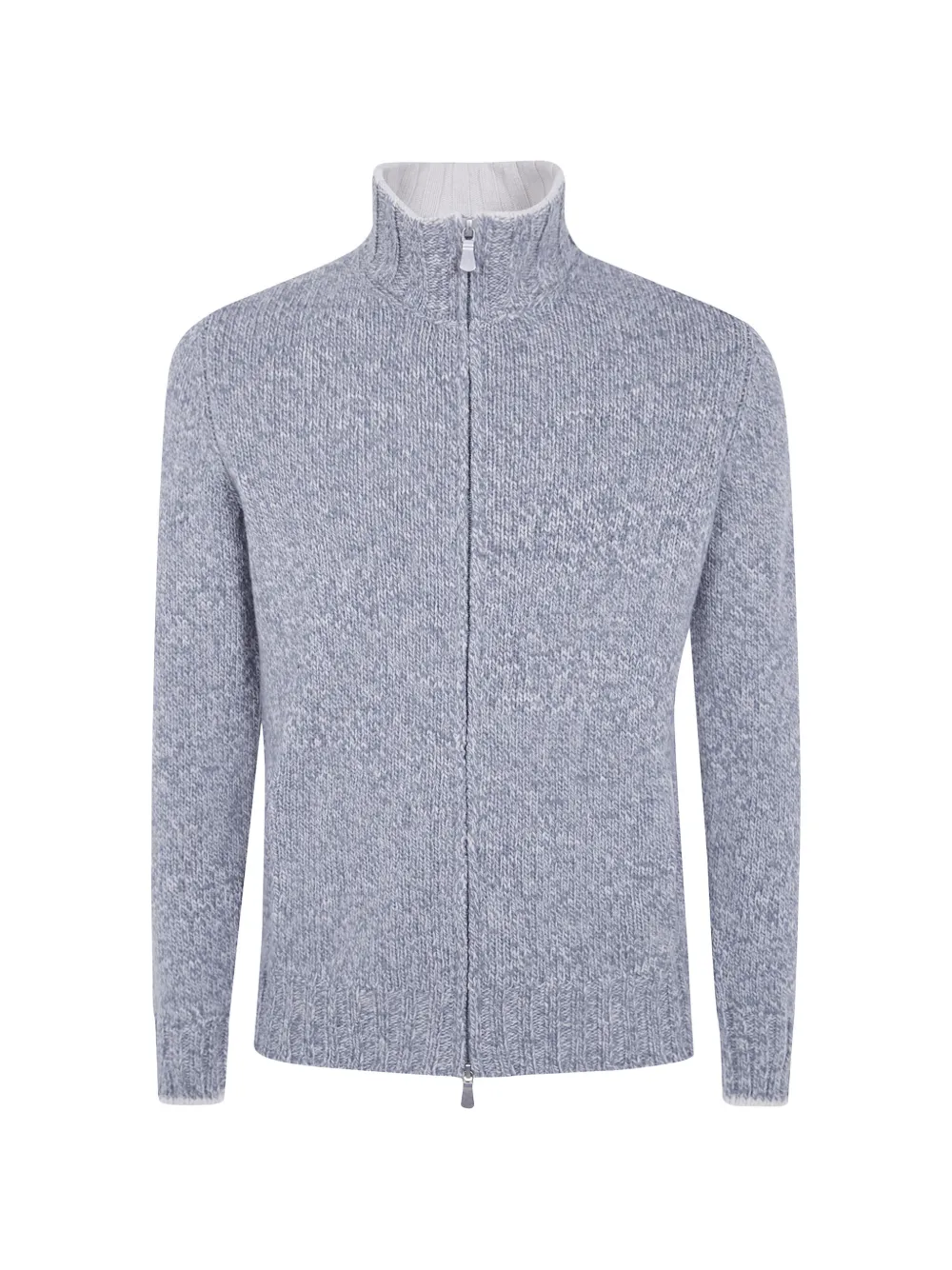 Gran Sasso zip-up knitted cardigan - Blu