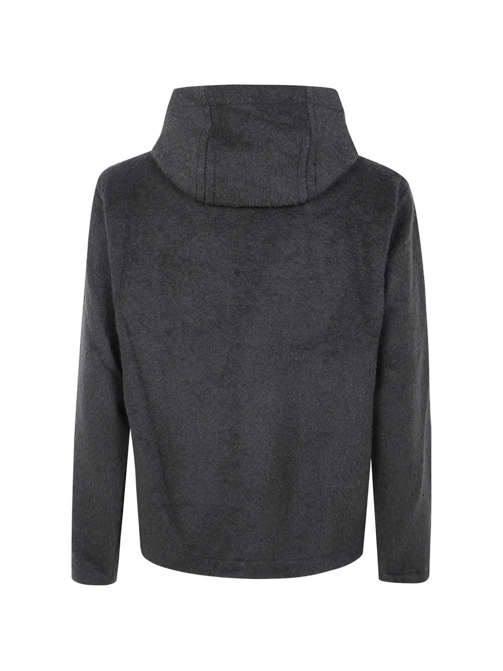 ASPESI zip-up fleece hooded jacket Grijs