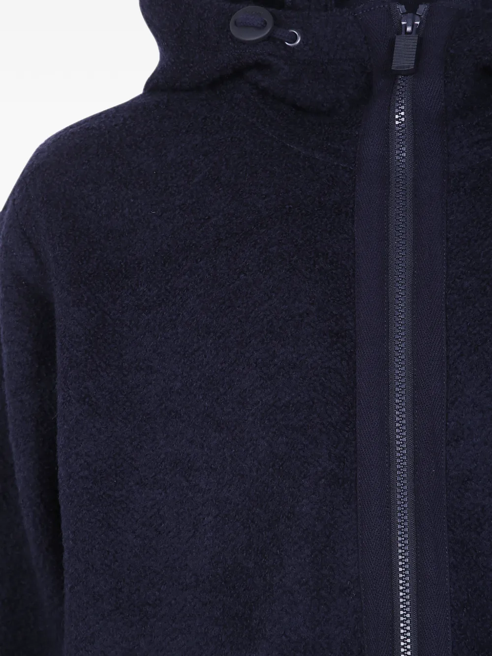 ASPESI Hoodie met capuchon en rits Blauw