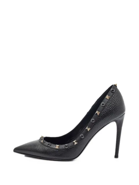 Valentino Garavani Pre-Owned Rolling Rockstud leather pumps