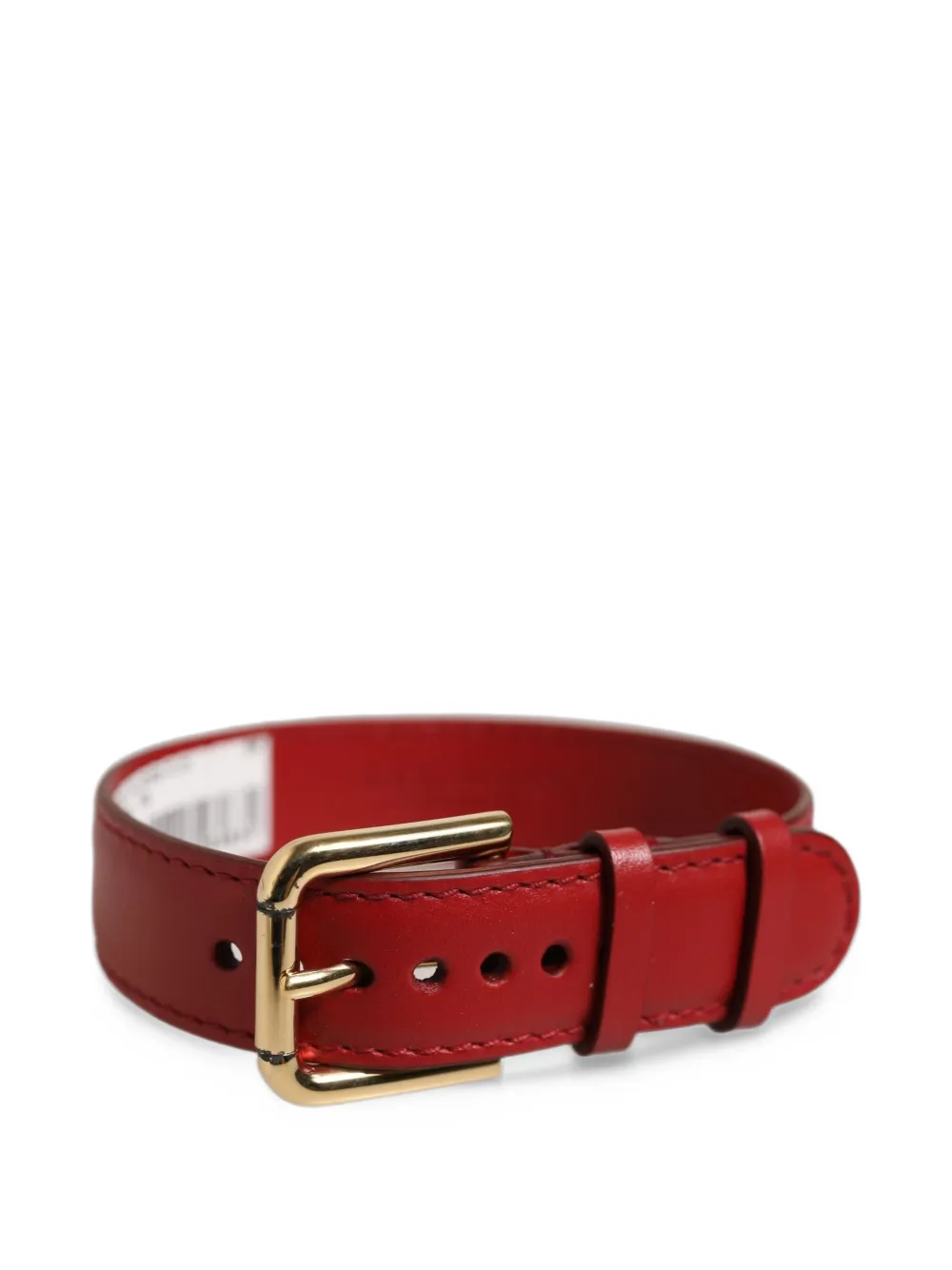 Dolce & Gabbana buckle-fastening leather bracelet - Rosso