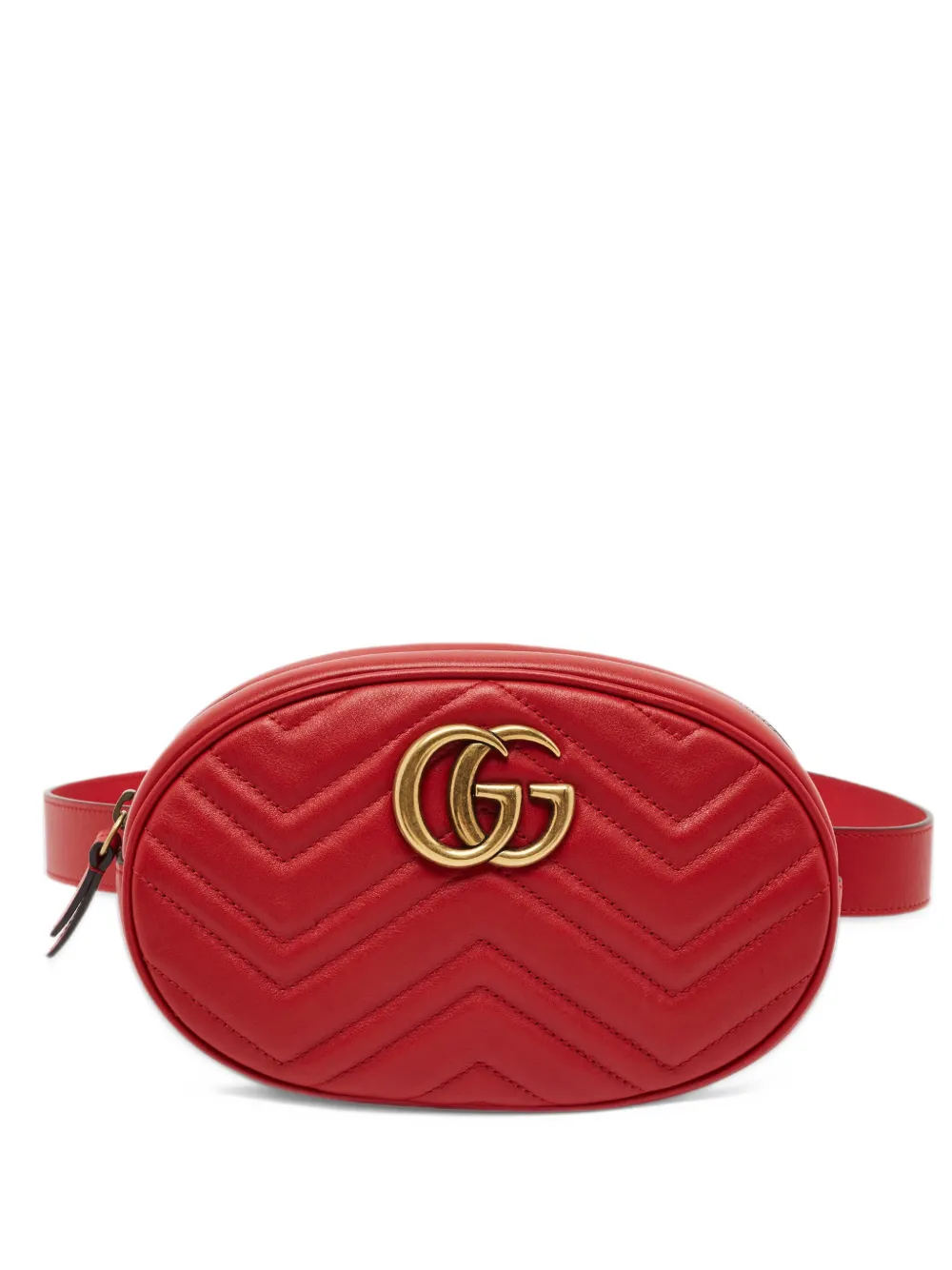 Gucci Pre-Owned GG Marmont matelassé belt bag - Rosso