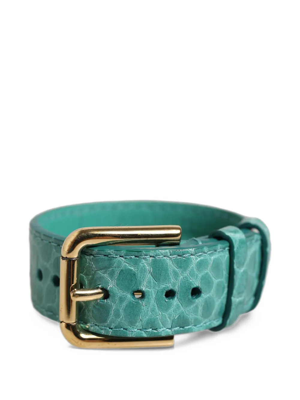 Dolce & Gabbana crocodile-effect leather bracelet - Oro