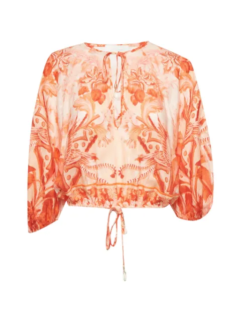 ZIMMERMANN Lyre cropped blouse