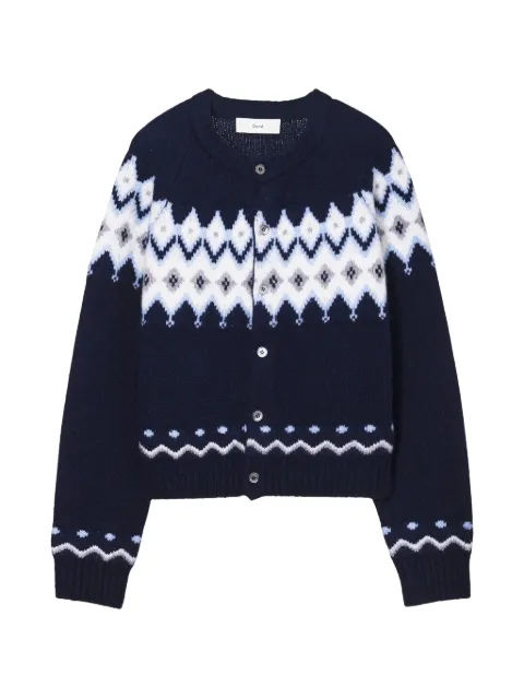 DUNST cárdigan Fair Isle tejido en jacquard