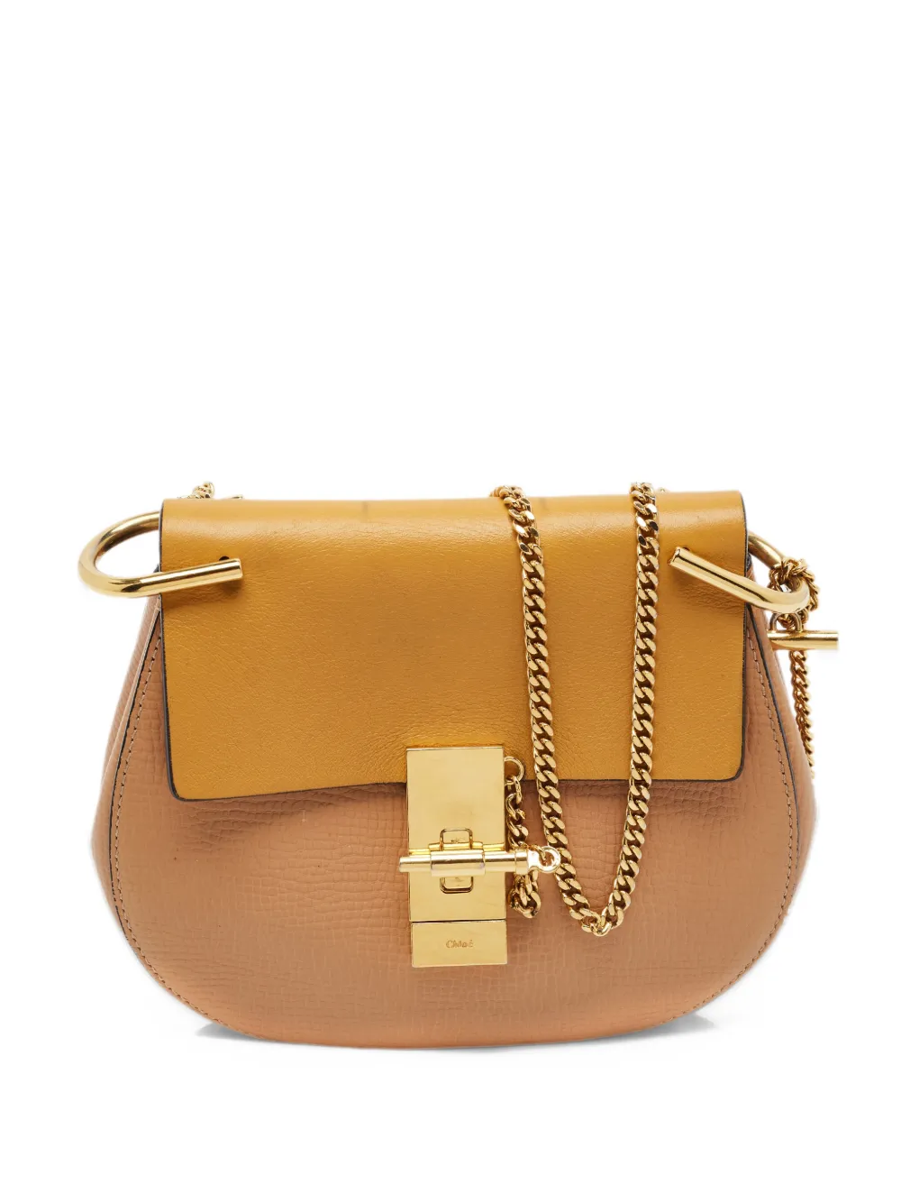 Chloé Pre-Owned 2016 small Drew turn-lock cross body bag - Toni neutri