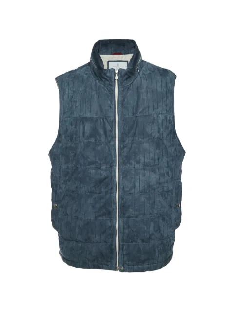 Brunello Cucinelli striped padded vest