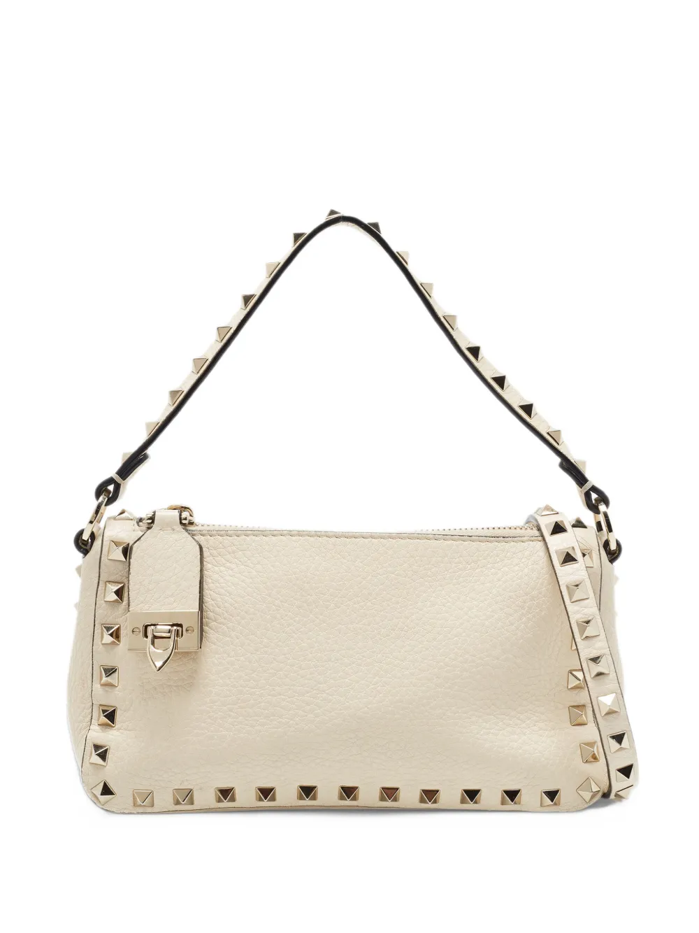 Valentino Garavani Pre-Owned small Rockstud shoulder bag - Bianco
