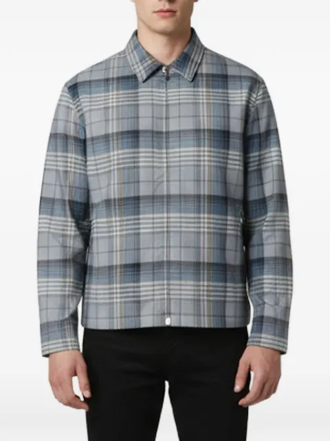 Christian Dior Pre-Owned plaid zip-up jacket