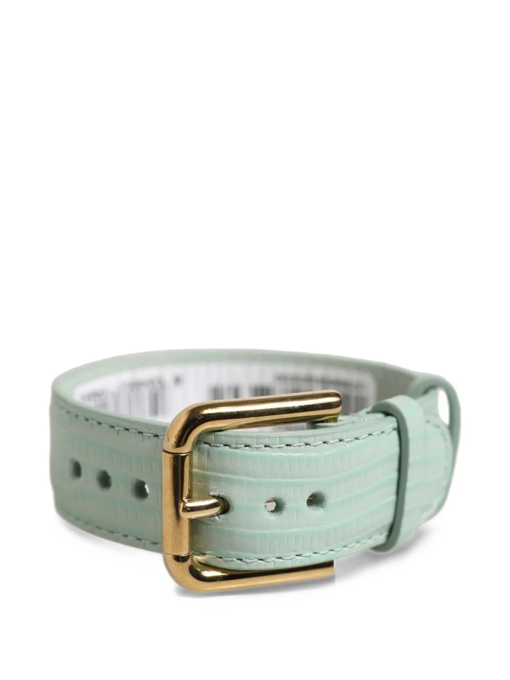 Dolce & Gabbana iguana-effect leather bracelet Groen