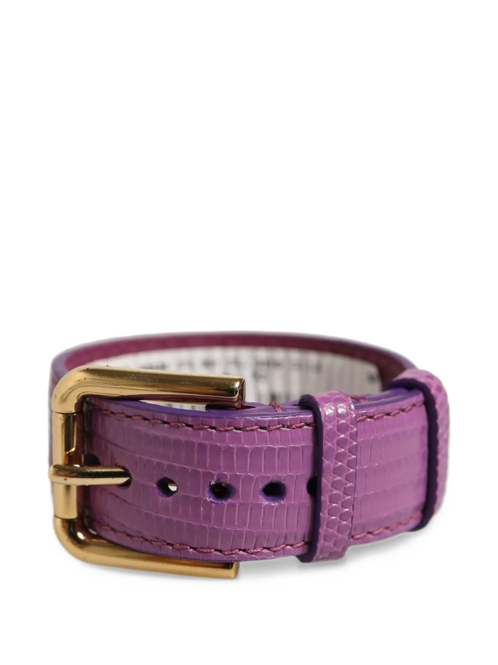 Dolce & Gabbana textured-leather bracelet - Viola