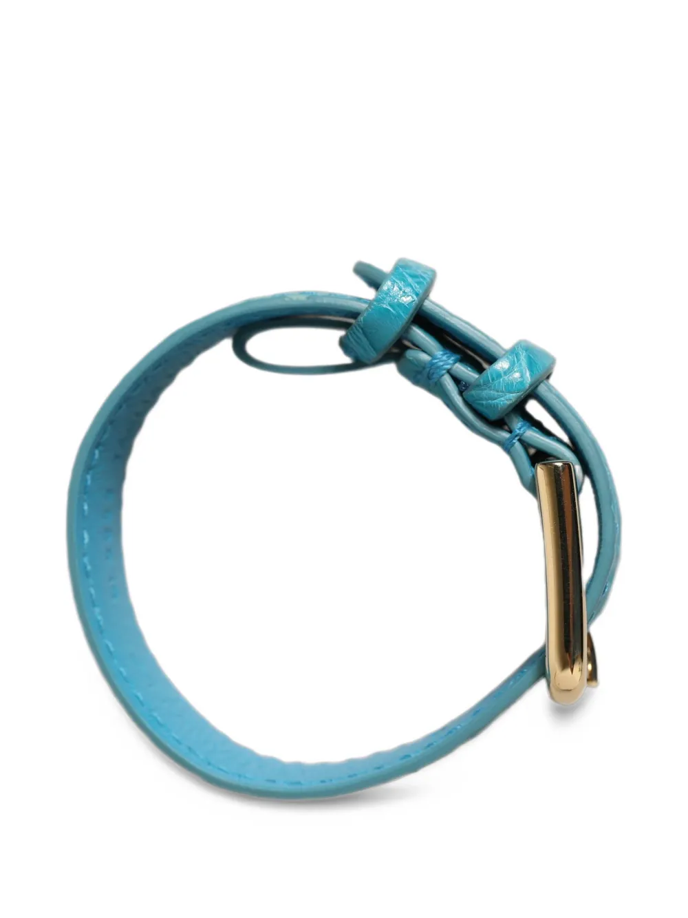 Dolce & Gabbana Armband met krokodillen-reliëf en gesp Blauw