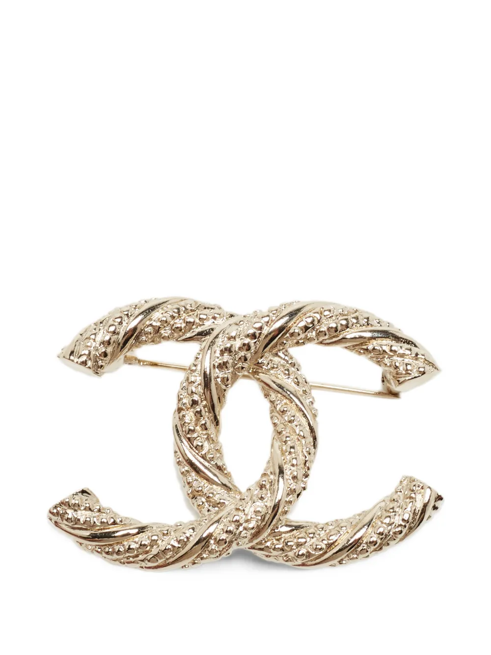 CHANEL Pre-Owned CC-motif brooch - Oro