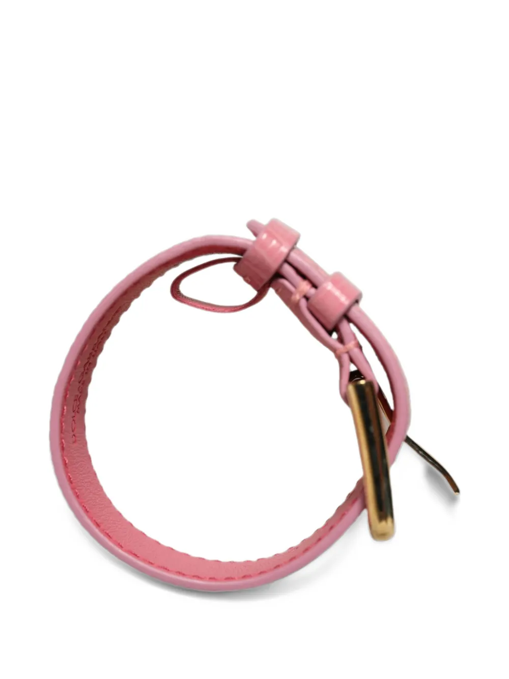 Dolce & Gabbana Leren armband met textuur Roze