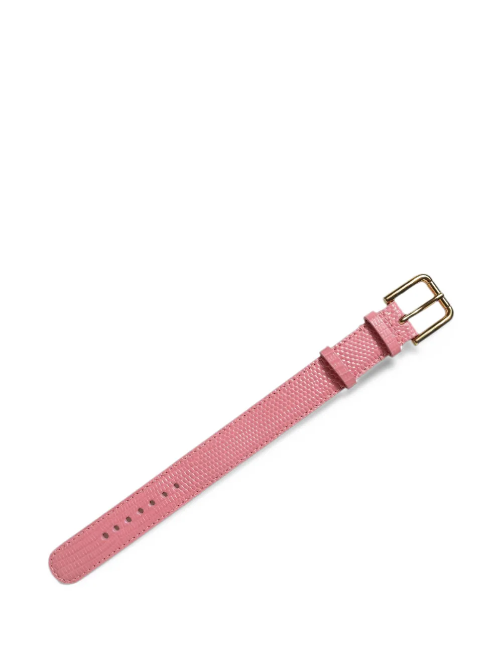 Dolce & Gabbana Leren armband met textuur Roze