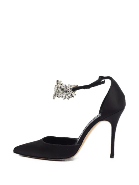 Manolo Blahnik Sicariata crystal-embellished heeled pumps
