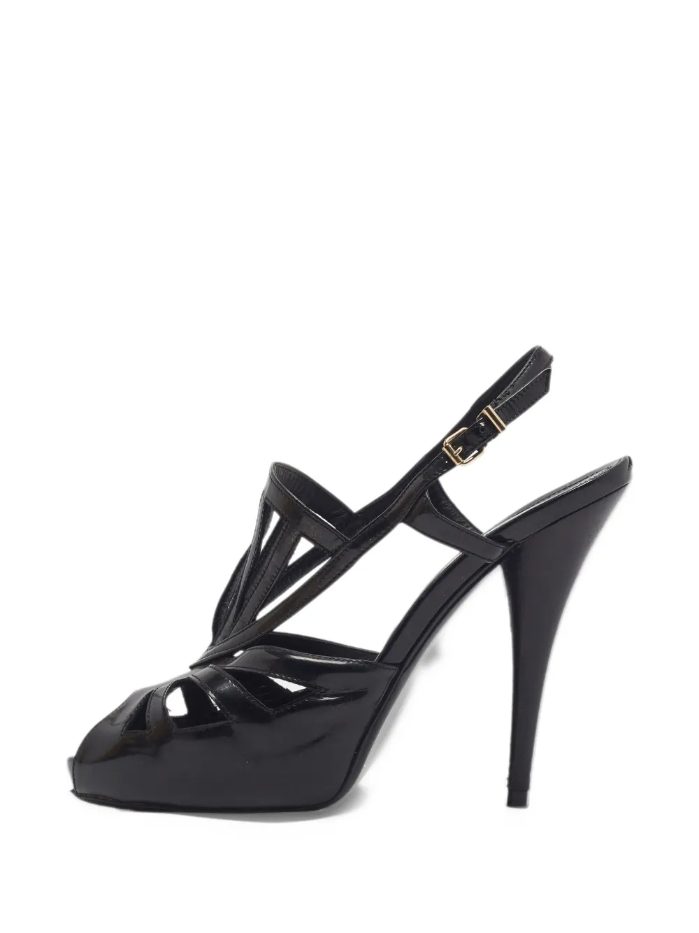 Fendi Pre-Owned caged platform sandals - Black