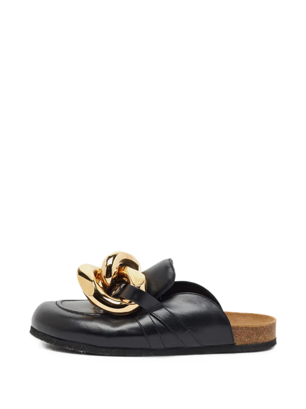 JW Anderson Curb Chain leather mules - Noir JW Anderson Curb Chain leather mules - Noir