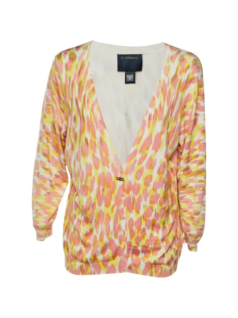 Roberto Cavalli graphic-print knitted cardigan