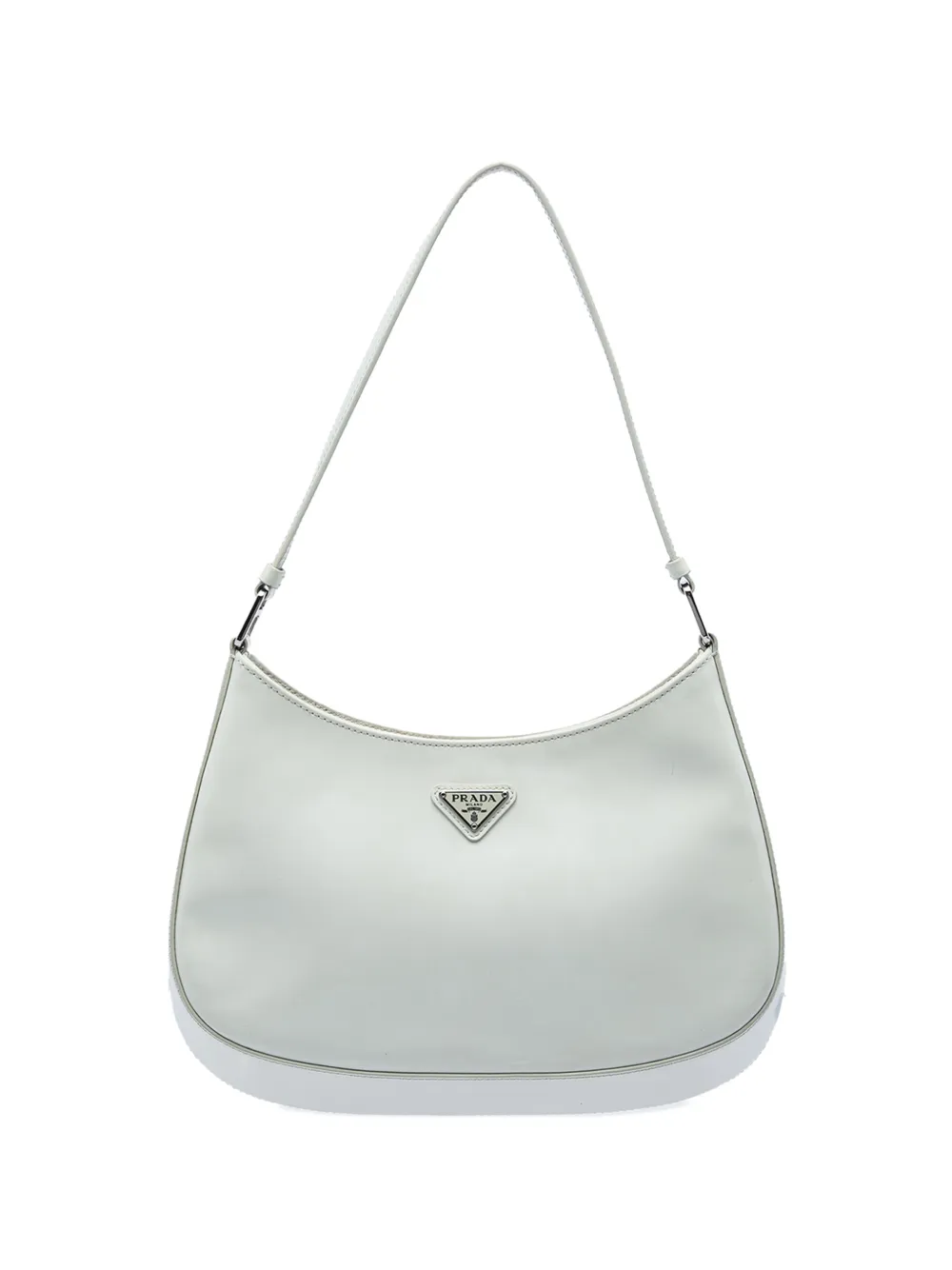 Prada Pre-Owned 2000-2013 Brushed Leather Cleo shoulder bag - Bianco
