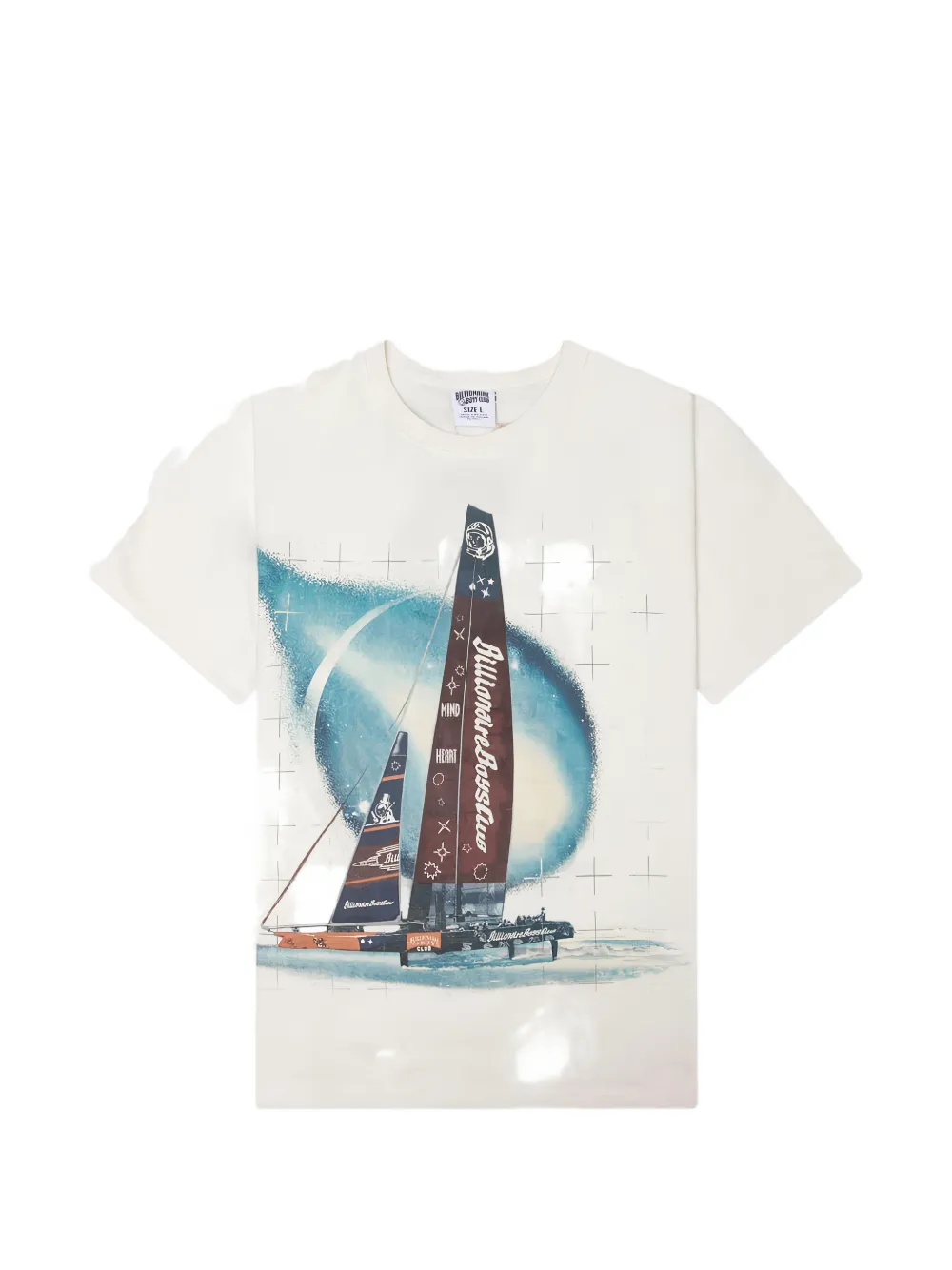 Billionaire Boys Club World Cup short-sleeve cotton T-shirt Beige
