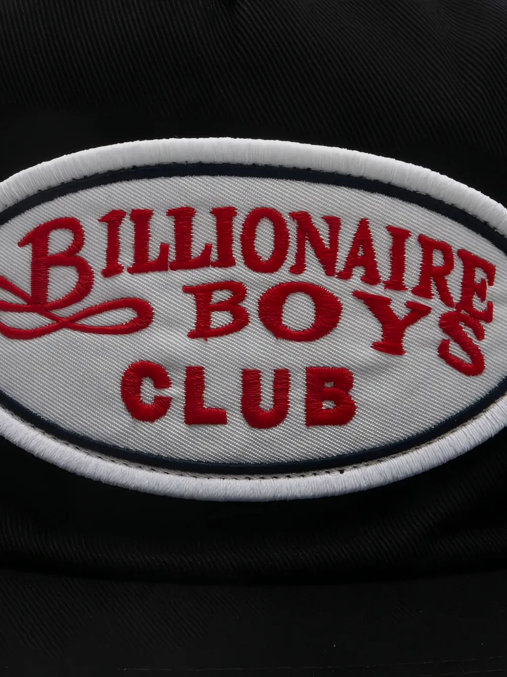 Billionaire Boys Club logo-patch snapback hat Zwart