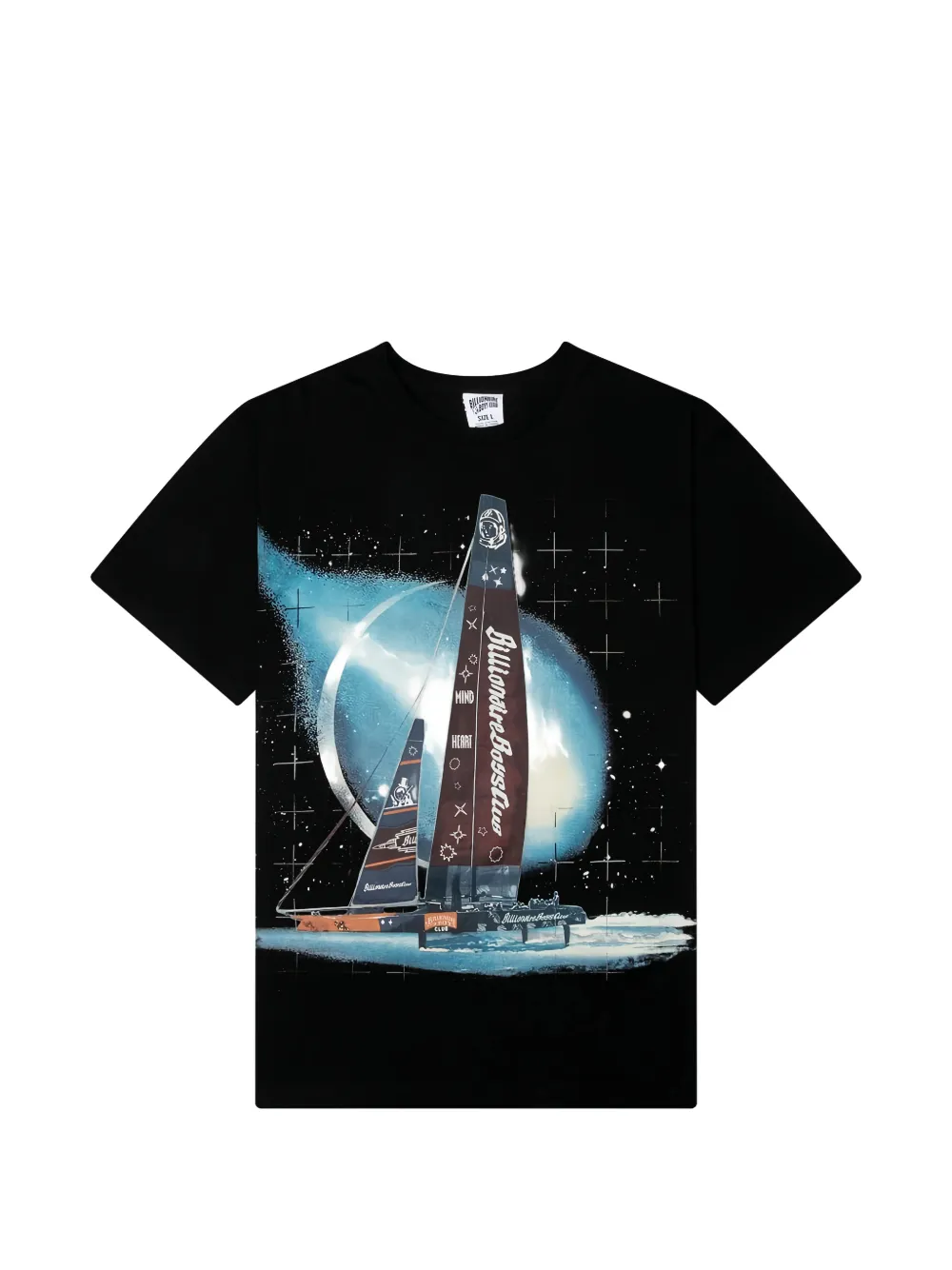 Billionaire Boys Club World Cup short-sleeve cotton T-shirt Zwart
