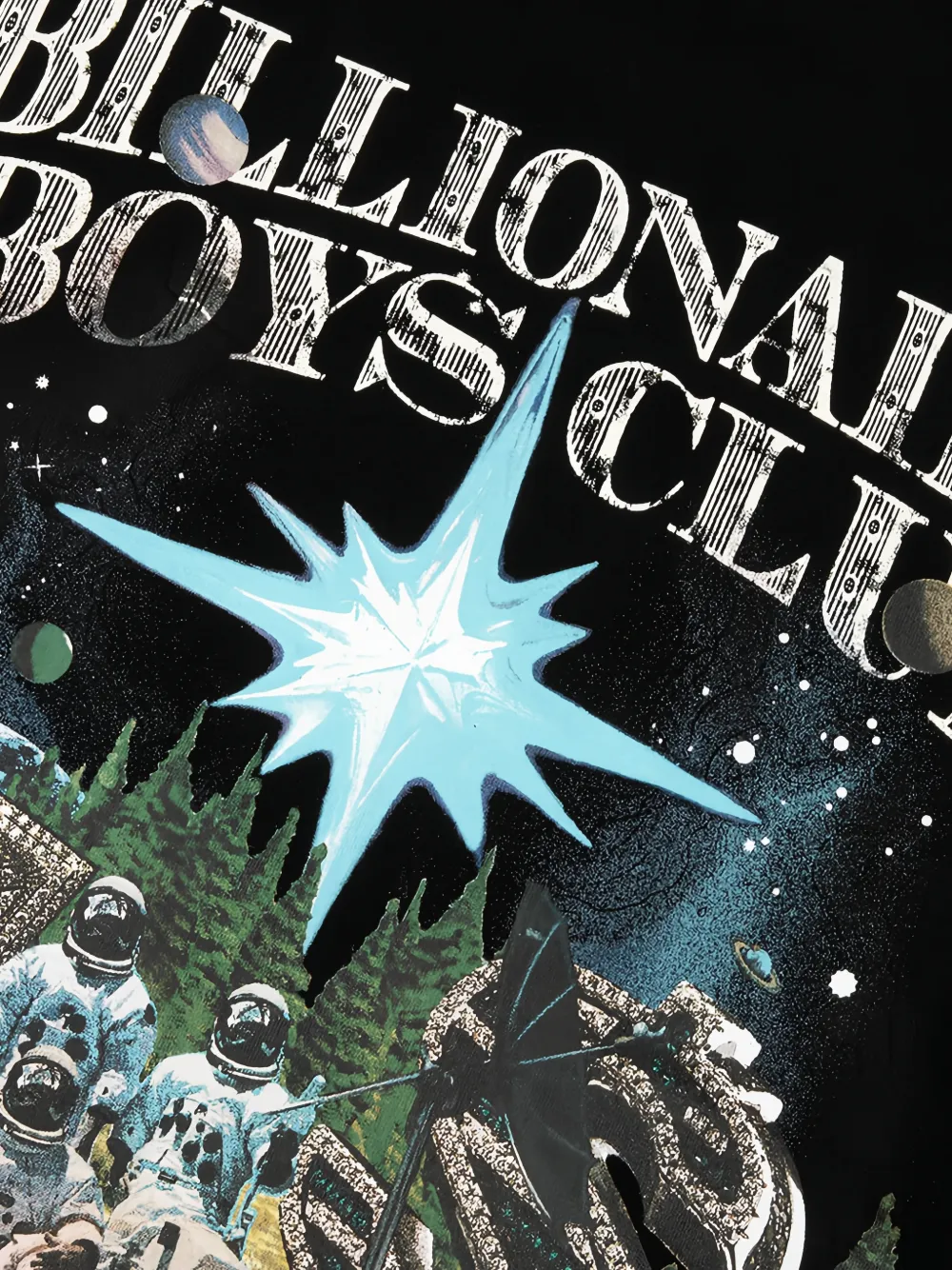 Billionaire Boys Club All Welcome short-sleeve cotton T-shirt Zwart