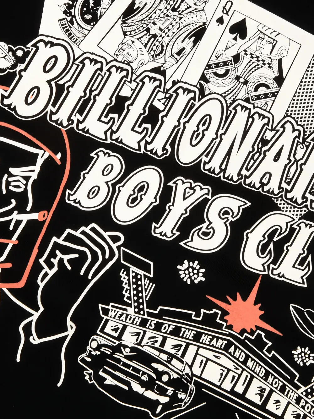 Billionaire Boys Club Space Deck short-sleeve cotton T-shirt Zwart