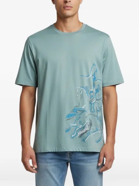 Hermès Pre-Owned Cavalcade-print T-shirt