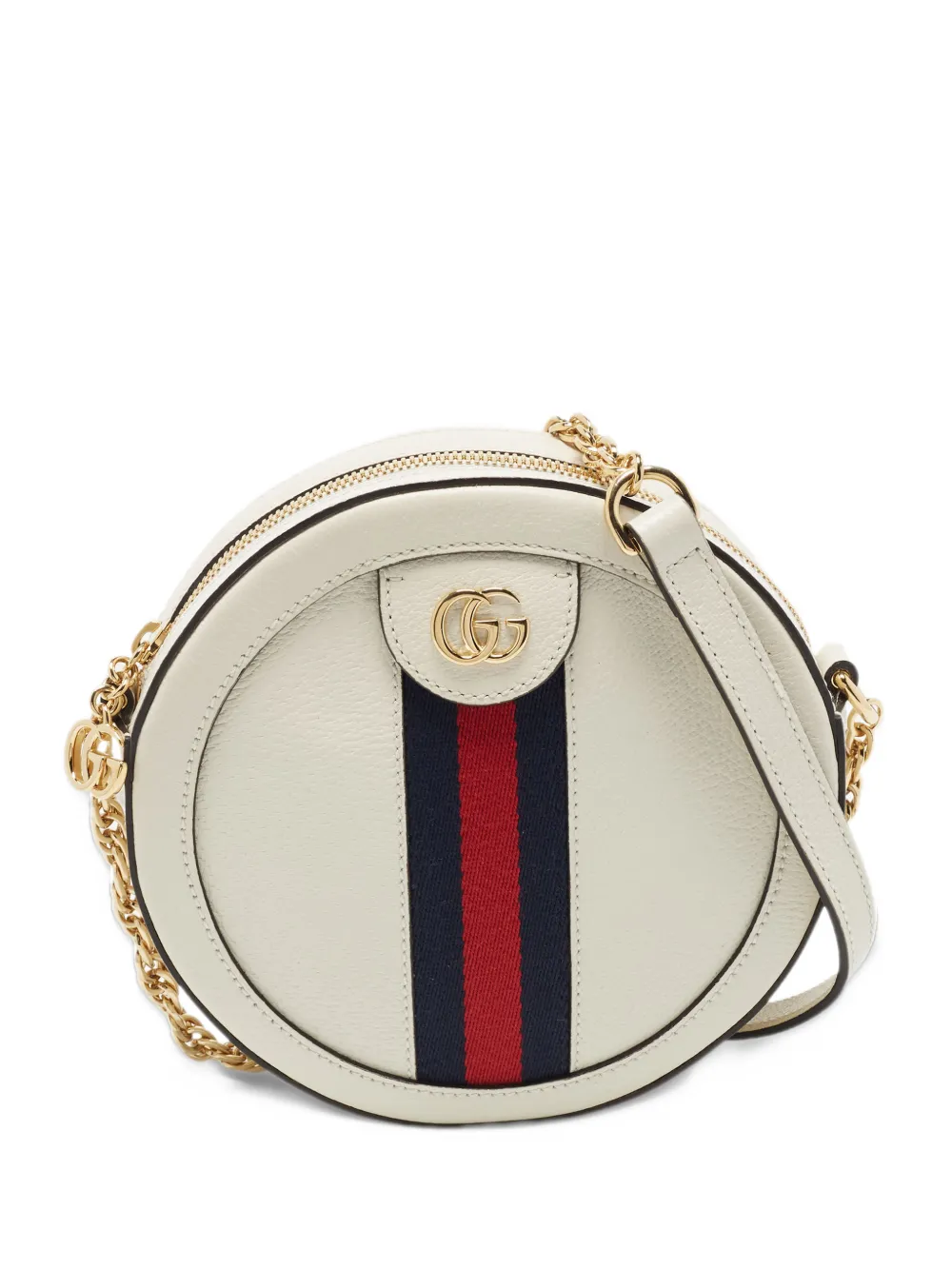 Gucci Pre-Owned Ophidia Round mini bag - Bianco