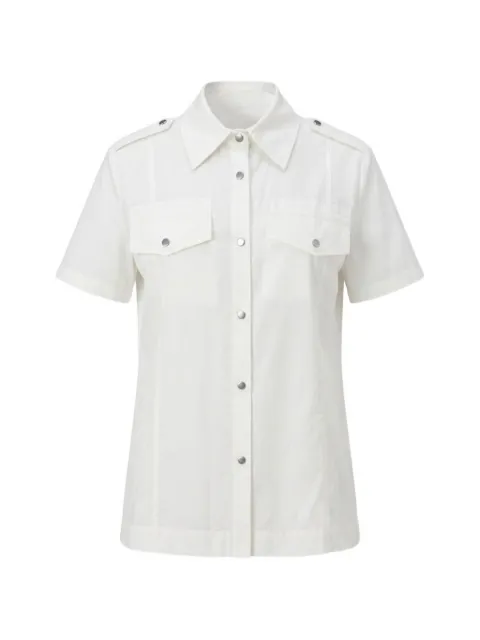 Mr & Mrs Italy pleated-back short-sleeve shirt
