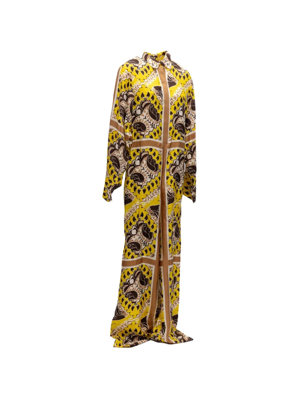 Valentino Garavani paisley-print wide-leg jumpsuit Geel