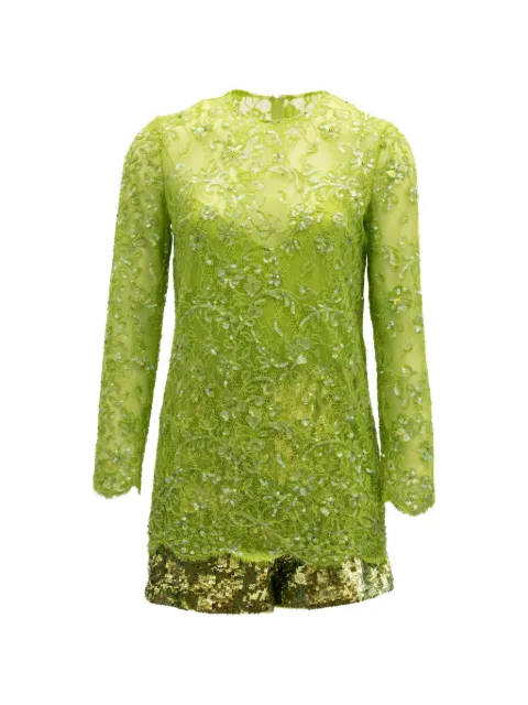 Valentino Garavani sequin-embellished lace jumpsuit