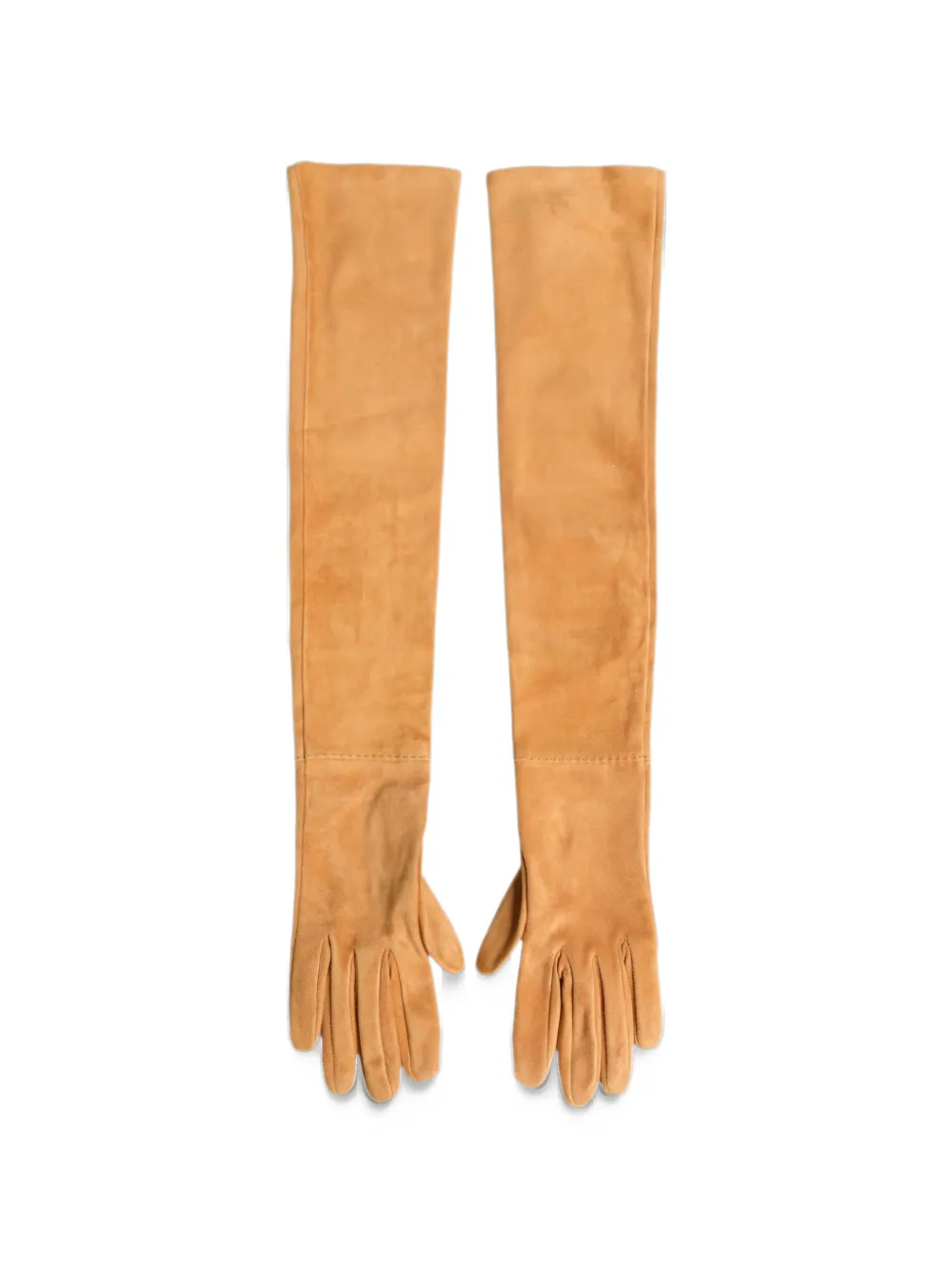 Dolce & Gabbana suede elbow-length gloves - Neutrals