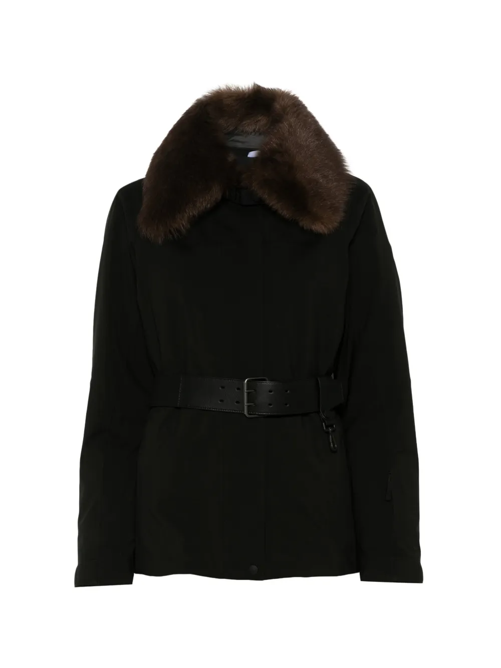 Moncler Grenoble Vizelles shearling-trimmed ski jacket Zwart