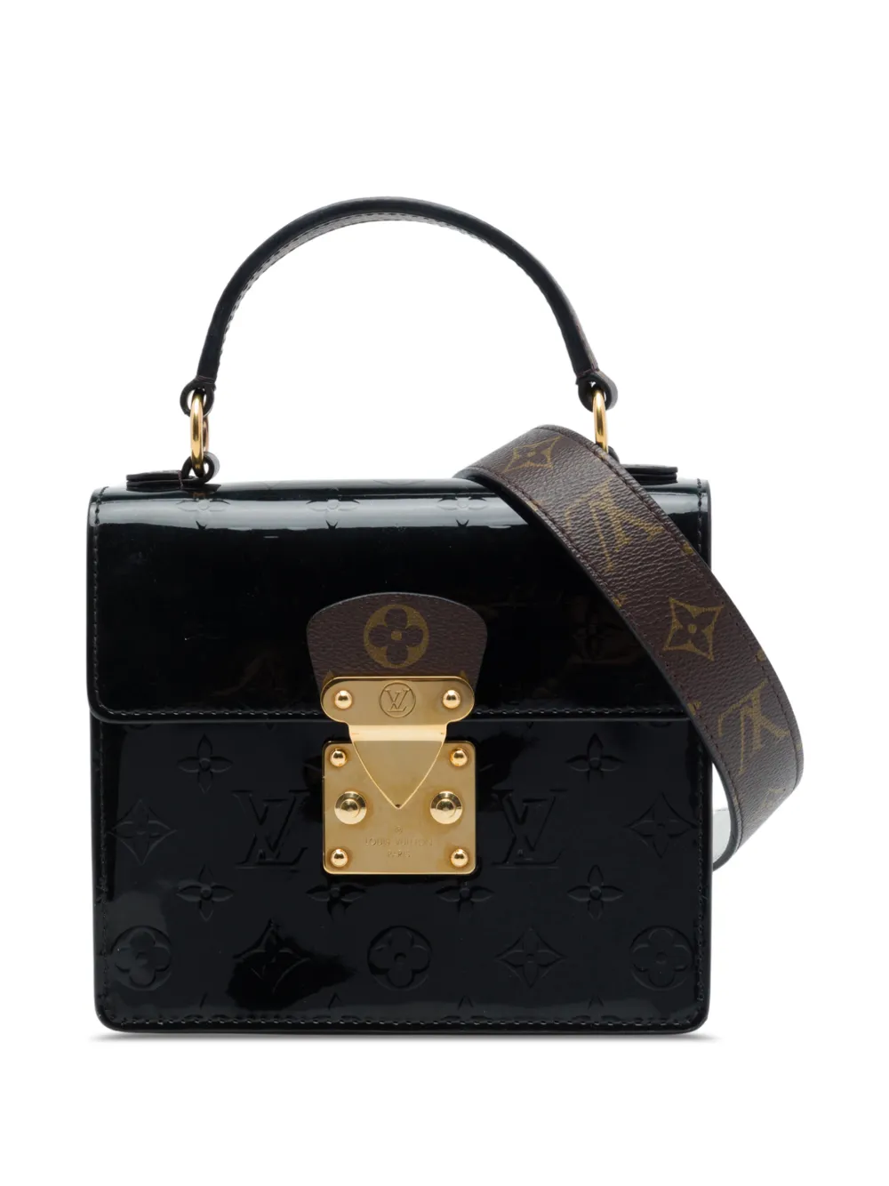 Louis Vuitton Pre-Owned 2010 Monogram Vernis Spring Street satchel - Nero