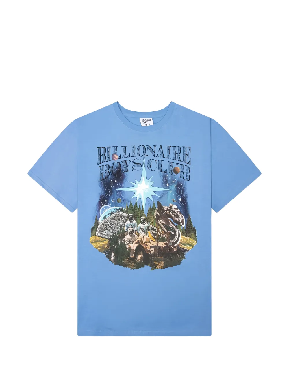 Billionaire Boys Club graphic-print T-shirt Blauw